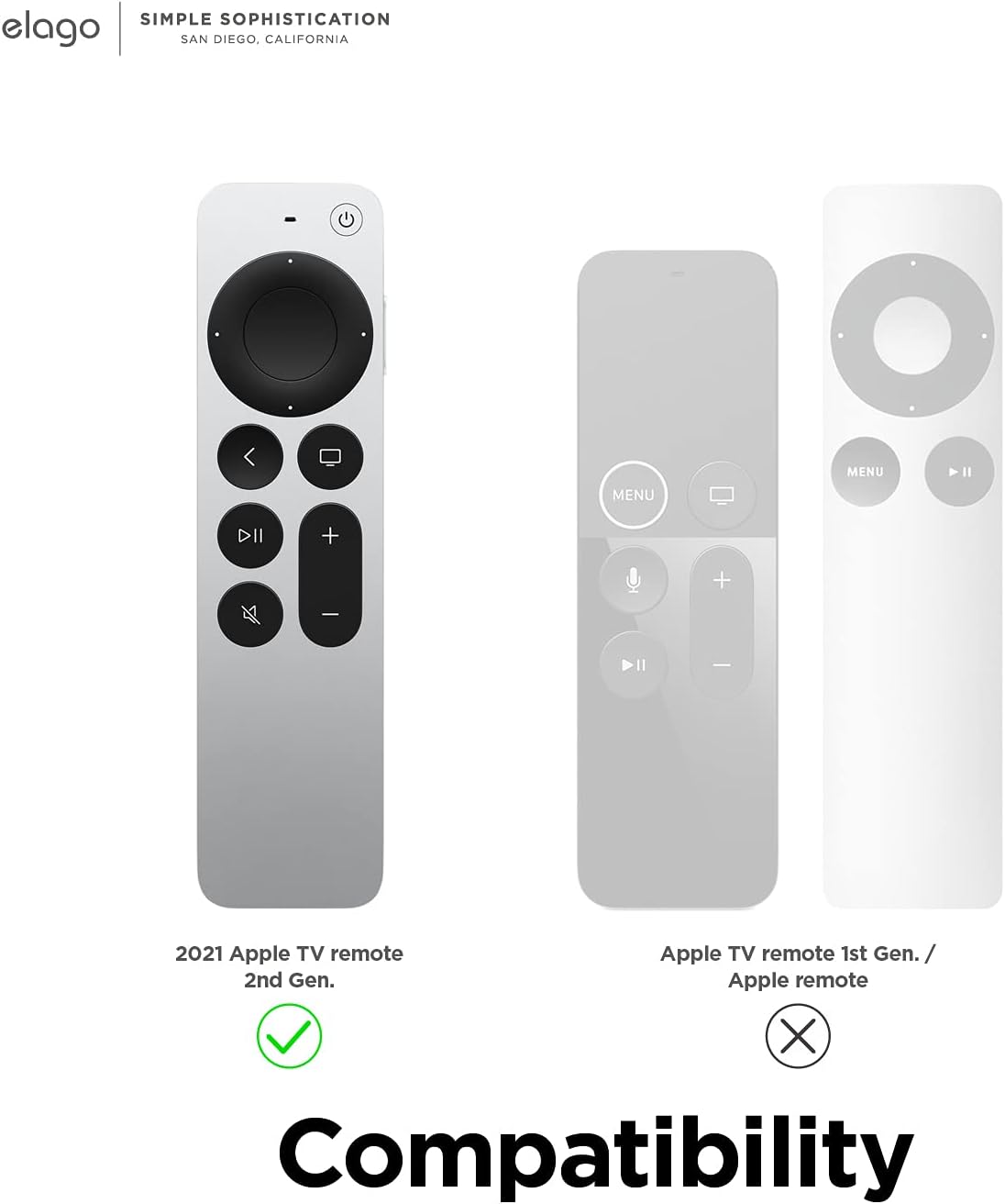Thumbnail 6 de elago Étui de localisation R5 pour Apple TV 4K Siri Remote (3e/2e génération, 2021-2022) avec emplacement AirTag et lanière