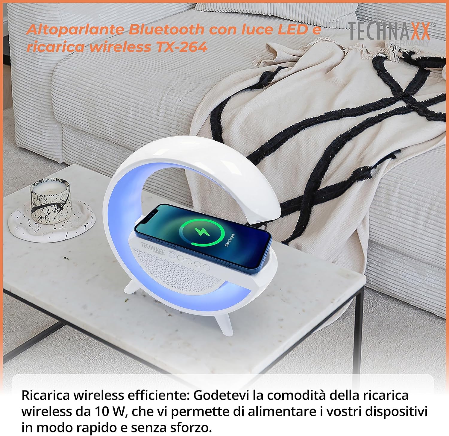Thumbnail 2 de Technaxx TX-264 Altoparlante Bluetooth 5.3 LED