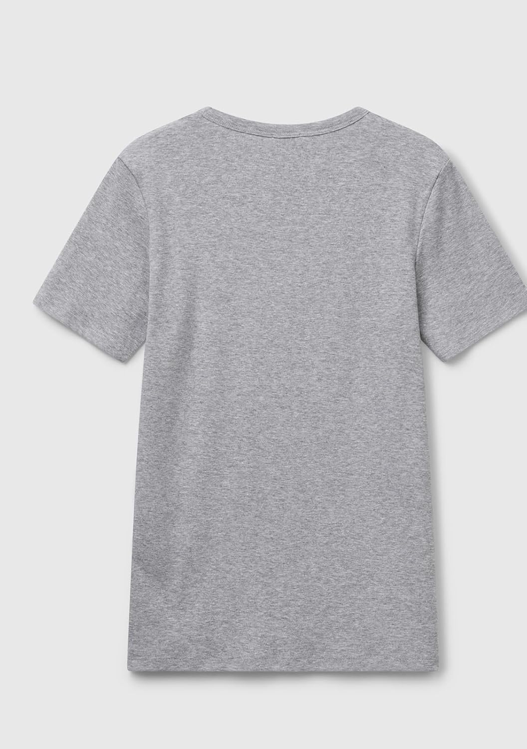 Thumbnail 3 de Benetton Damen Basic T-Shirt 100% Baumwolle