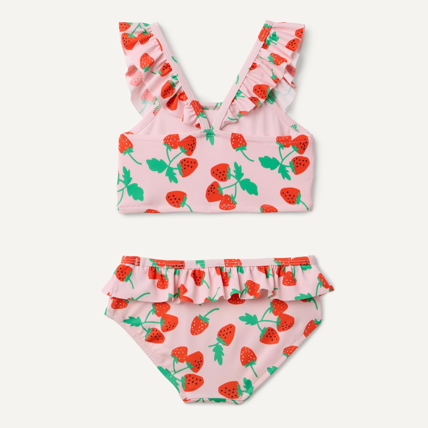 Detalle de Amazon Essentials Mädchen Zweiteiliges Bikini-Set mit Rüschen – Slim Fit, 4-Wege-Stretch