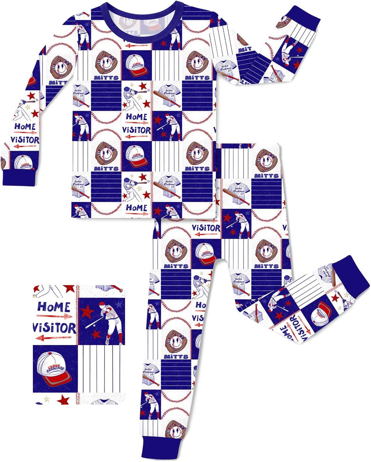 Detalle de babee Reshinee Kids Pajamas in Bamboo Viscose