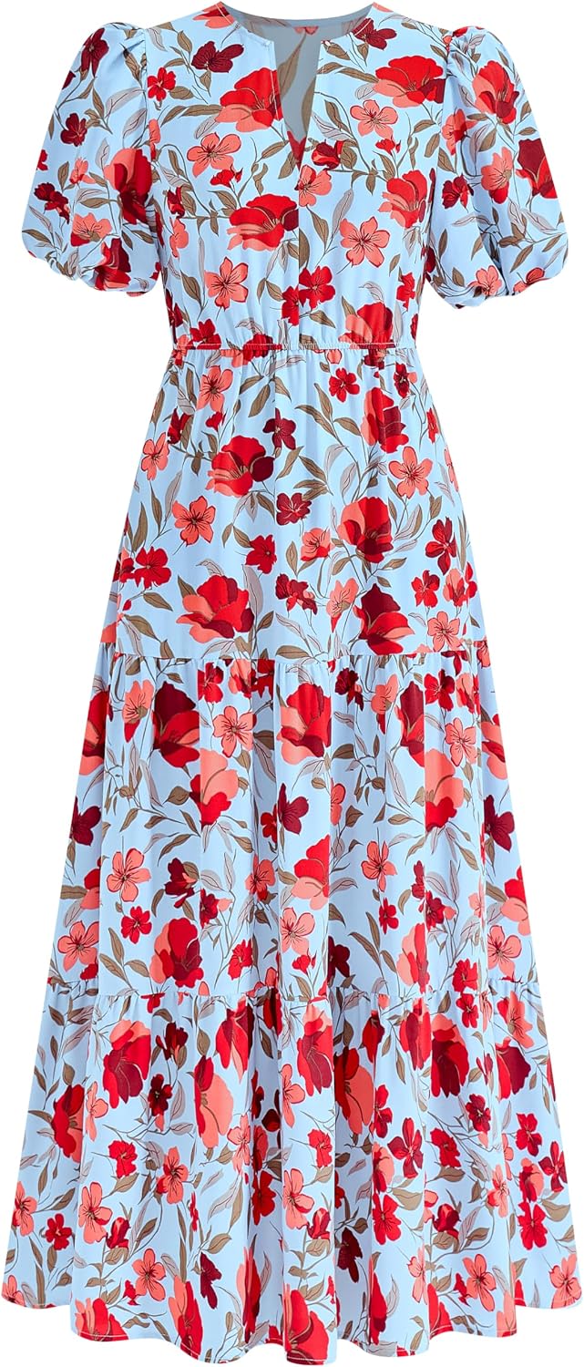 Detalle de dowerme Floral Boho Maxi Dress 2026