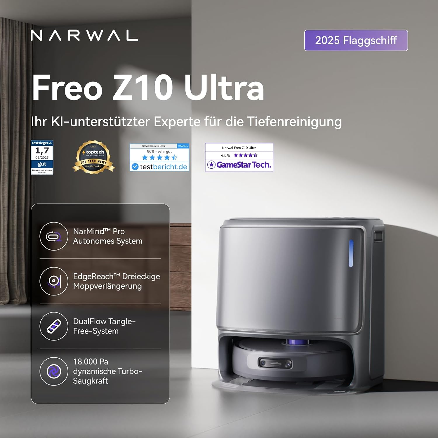 Detalle 2 de NARWAL Freo Z10 Ultra Saugroboter