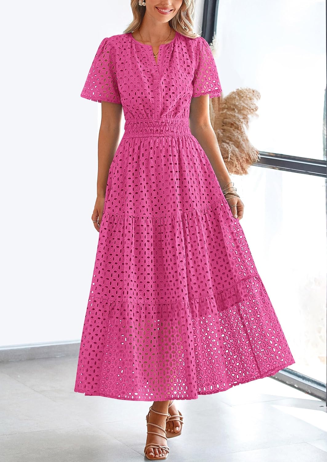 Thumbnail 6 de PRETTYGARDEN 2026 Maxi Dress V Neck