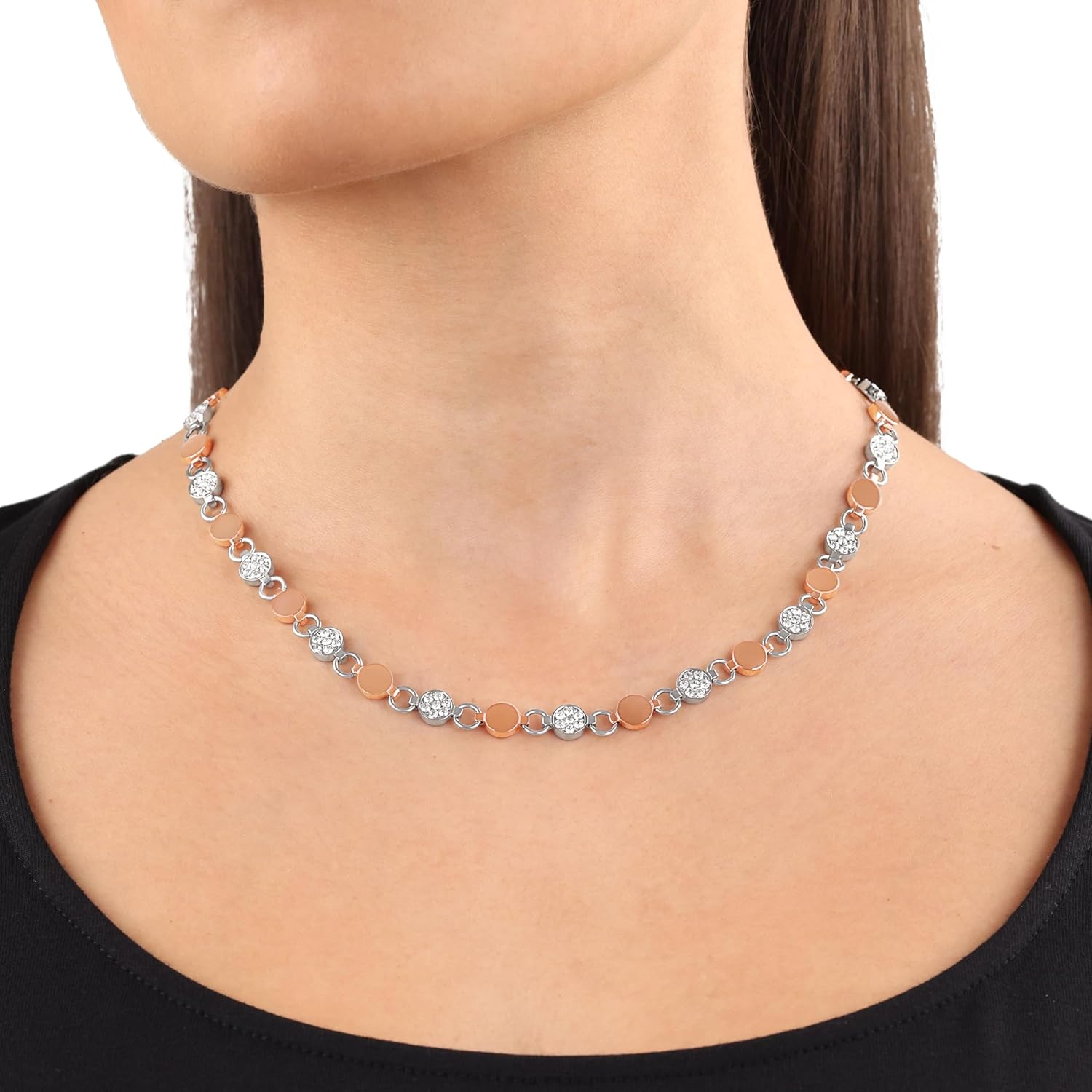Thumbnail 4 de s.Oliver Collar de acero inoxidable con cristal