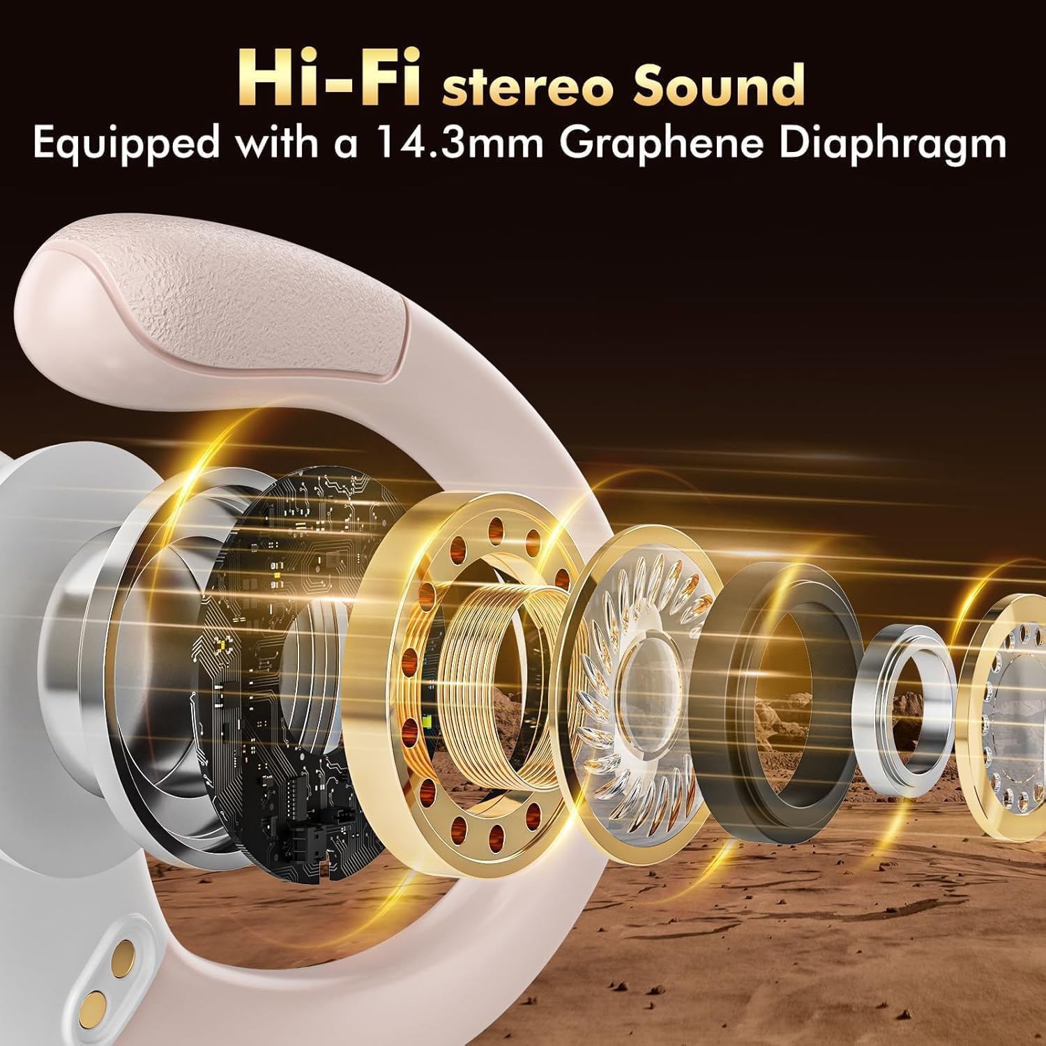 Thumbnail 2 de HAOYUYAN BX17 Wireless Earbuds: Sports-Ready Bluetooth Headphones with 80-Hour Playtime and LED Power Display