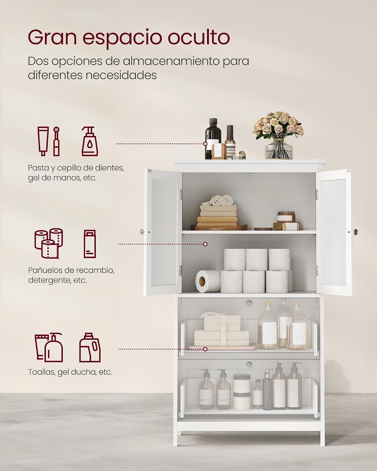 Thumbnail 4 de VASAGLE BBC551P31 Mueble 30x60x110 cm