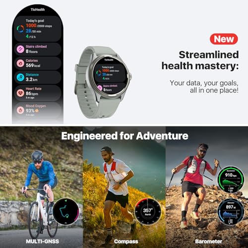 Thumbnail 5 de TicWatch Pro 5 Enduro Smartwatch for Men – 1.43" Android Wear OS with 90 Hrs Battery and 110+ Workout Modes
