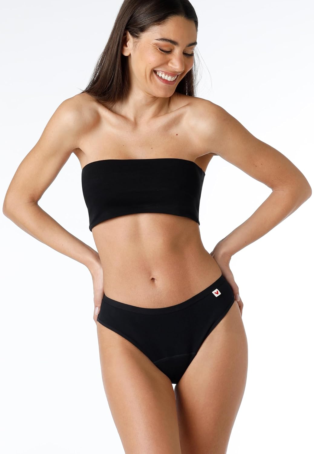 Detalle 2 de Lovable Slip da Ciclo Mestruale in Cotone Elasticizzato – Flusso Medio (Bi-Pack x2), lavabile e riutilizzabile