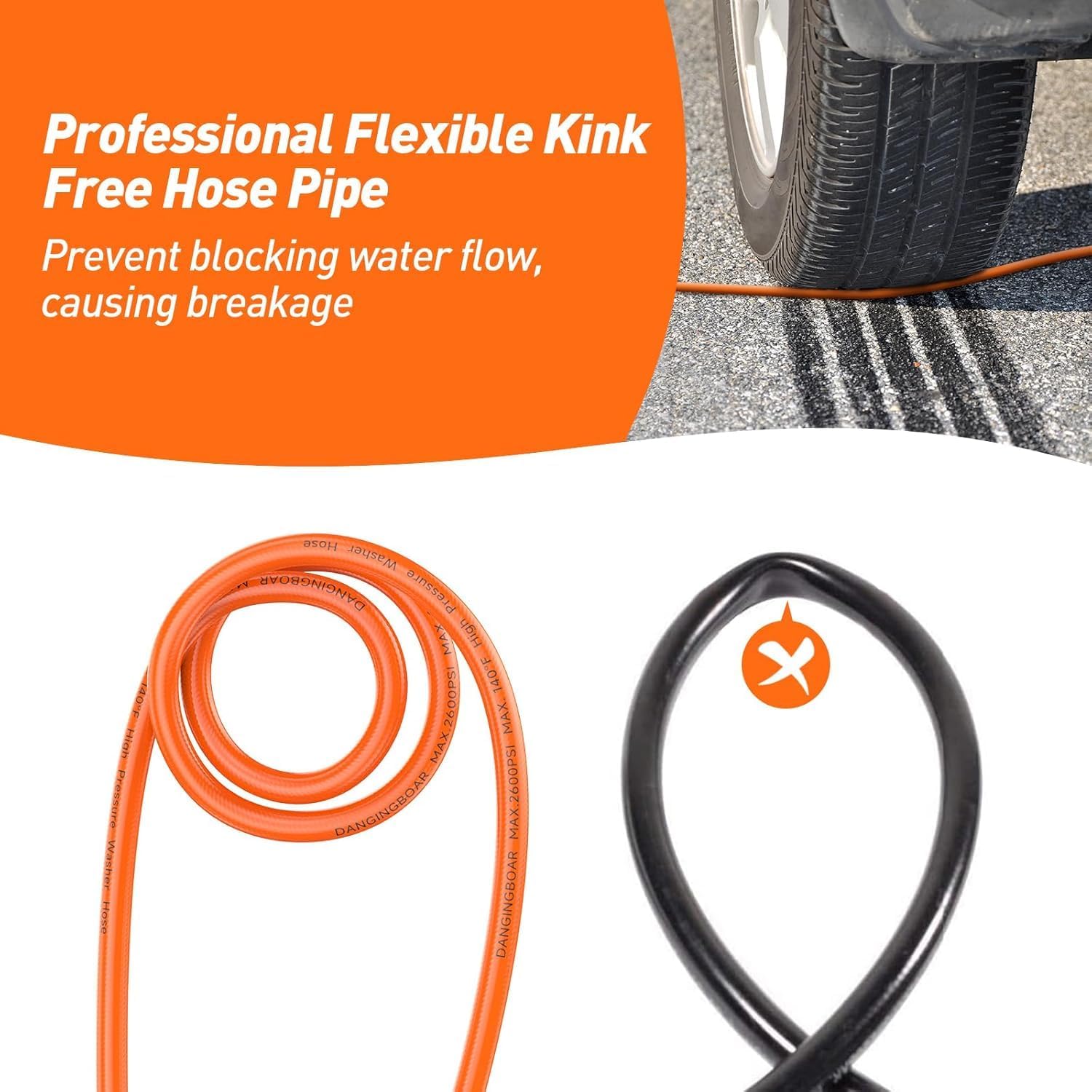 Thumbnail 4 de StoneBanks 10m High Pressure Washer Drain Pipe Hose Cleaning Kit for Karcher K2–K7, Bosch AQT, Lavor