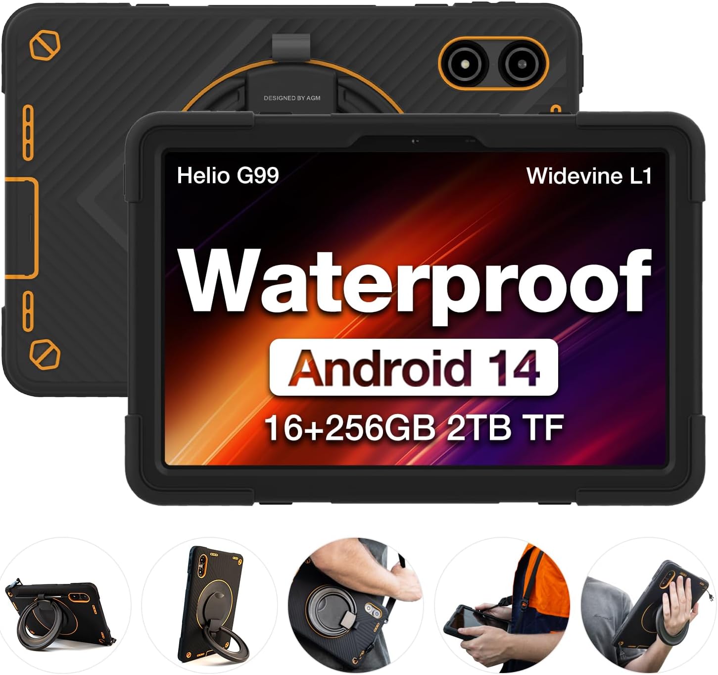Detalle de AGM PAD P2 Active Rugged Tablet 11" 90Hz