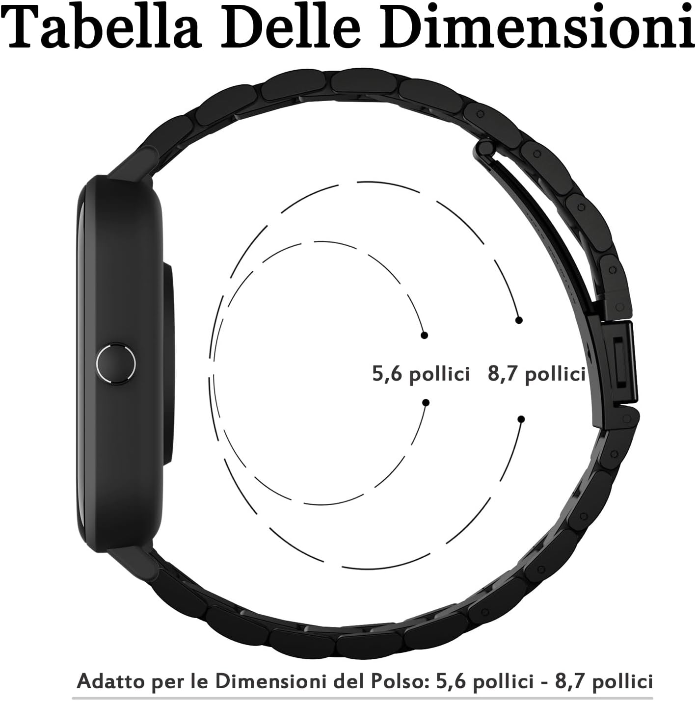 Detalle 1 de YABZOZ cinturino acciaio per Amazfit 304