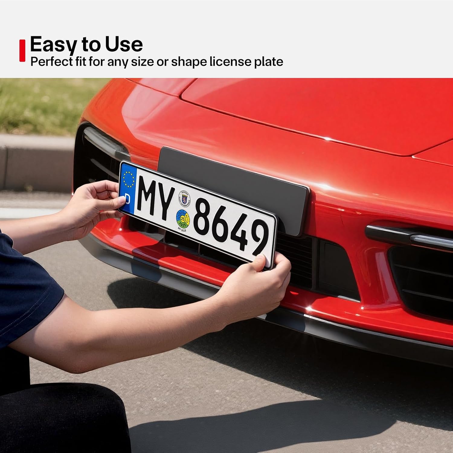 Thumbnail 4 de Number Plate Sticky Pads – 10 Extra Strong Double-Sided Foam Pads for Vehicle Licence Plates