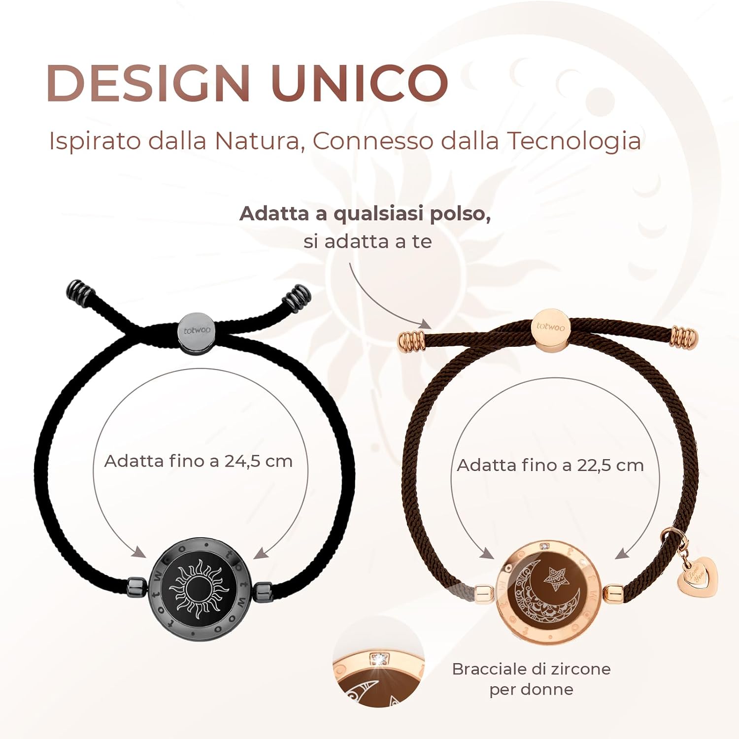 Thumbnail 3 de TOTWOO Bracciali per Coppie Bluetooth 3‑5 giorni