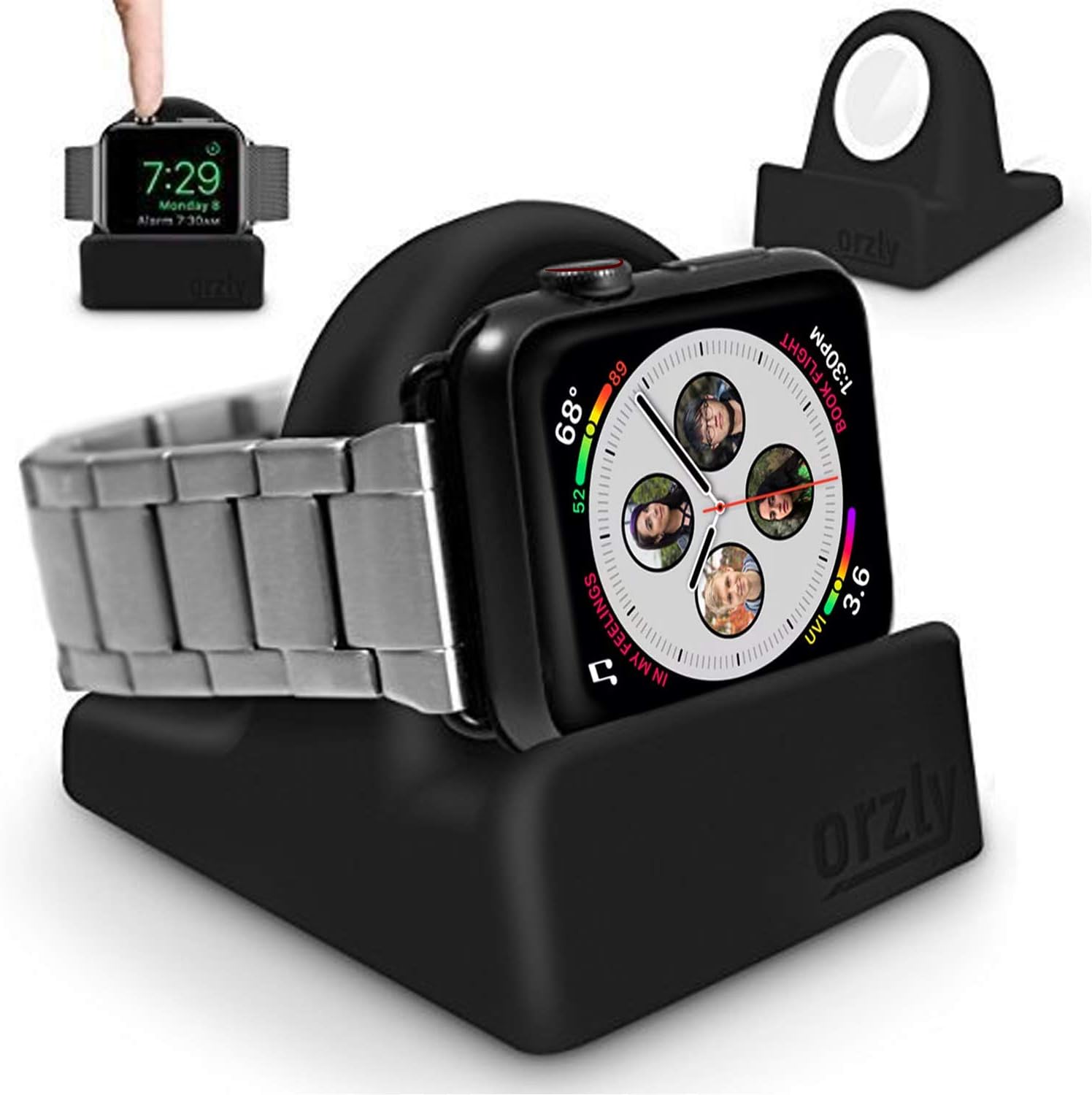 Thumbnail 5 de Orzly Elegant Apple Watch Charger Stand TPU (fits all Apple Watch sizes/bands) – gift boxed
