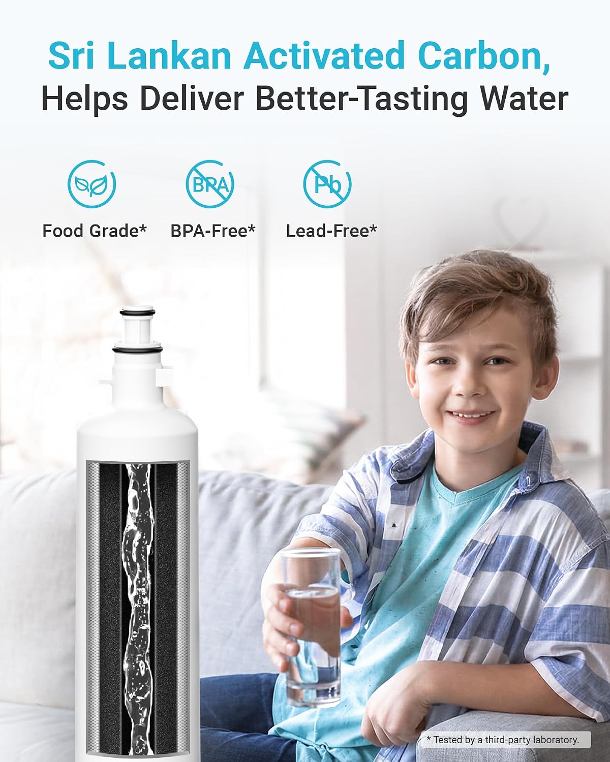 Detalle de AQUA CREST refrigerator water filter AQF-FF19C