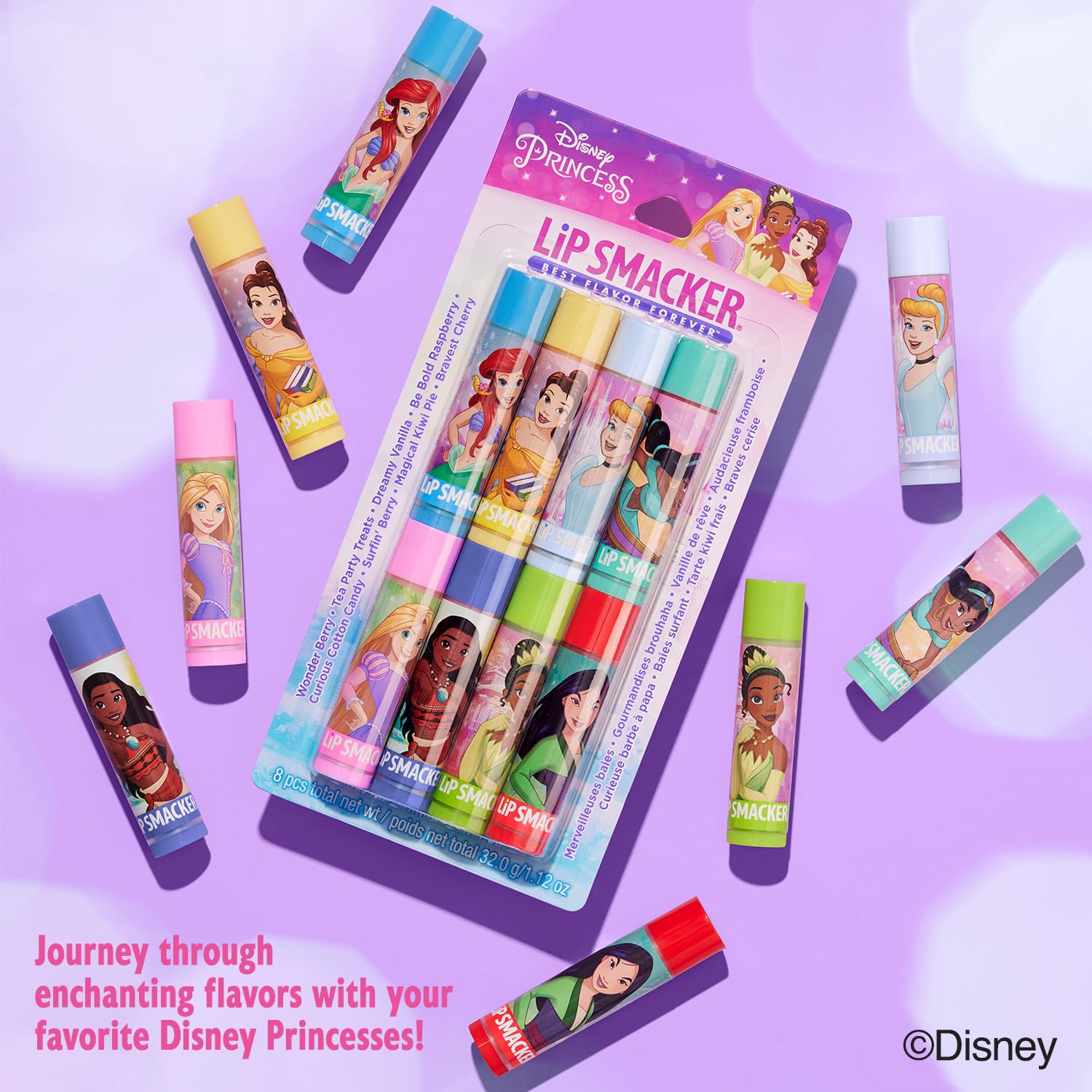Detalle 2 de Lip Smacker Disney Princess Lip Balm 8 Count ๐