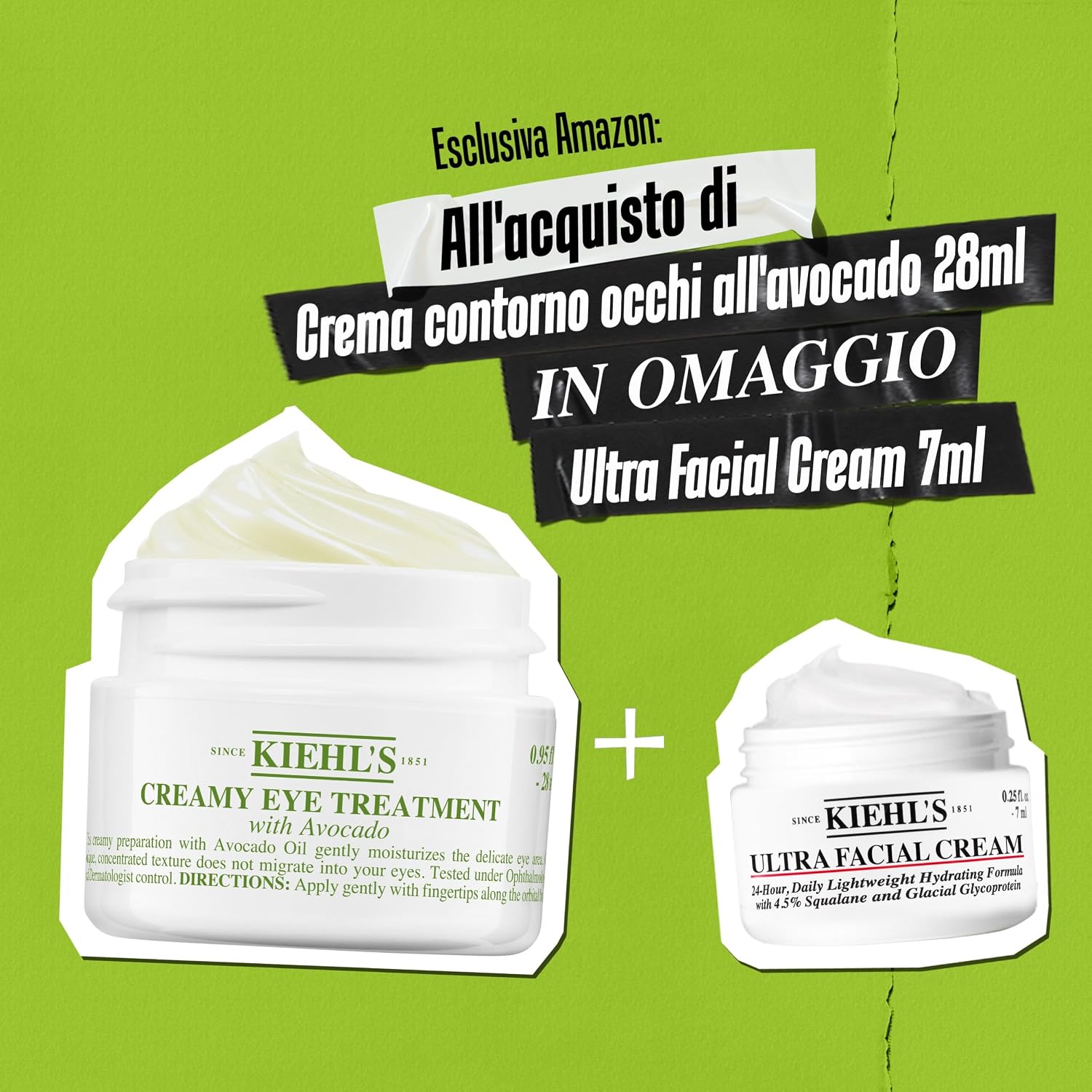 Detalle de KIEHL'S Creamy Eye Treatment + Ultra Facial Cream: kit nutriente per sguardo luminoso