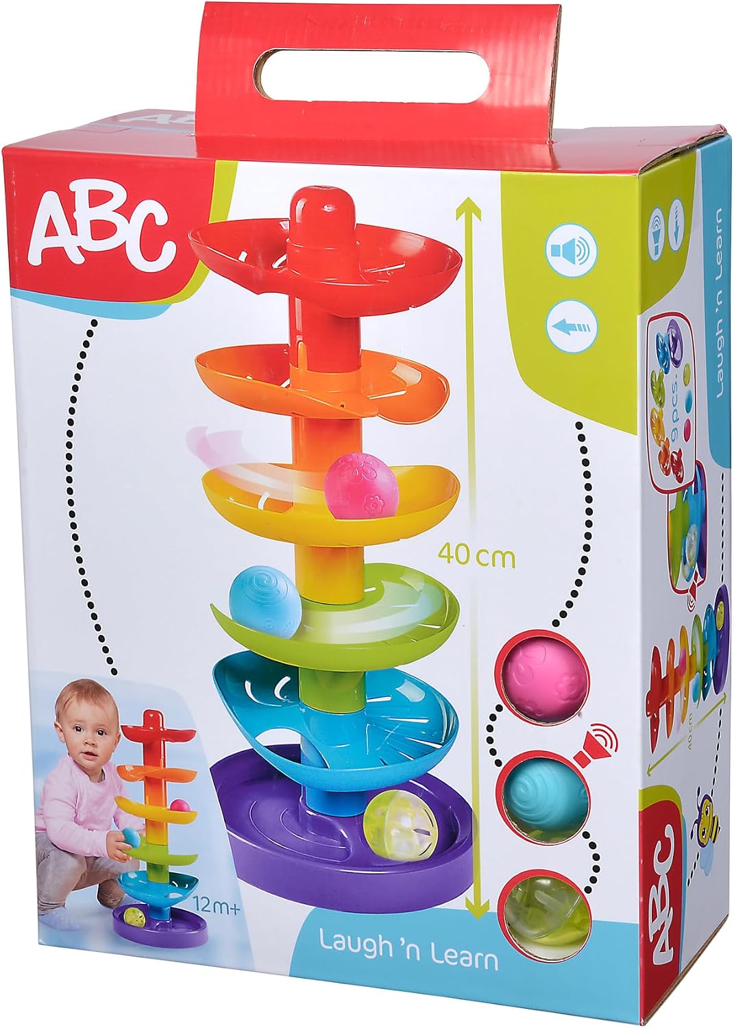 Thumbnail 6 de Regenbogen Kugelturm 40 cm ABC Simba