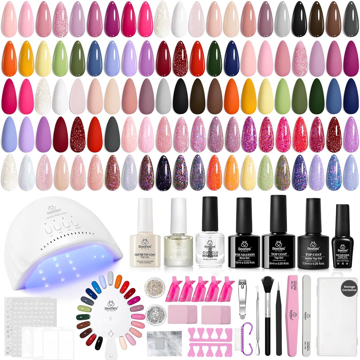 Thumbnail 6 de Beetles Gel Nail Polish Set - 23pcs Summer Colors with Base & Top Coat (Goes on for Beginners)