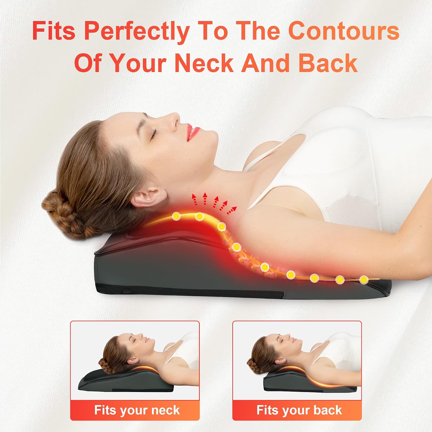 Detalle de COMFIER Massagegerät Nacken- und Rücken 8 Knoten