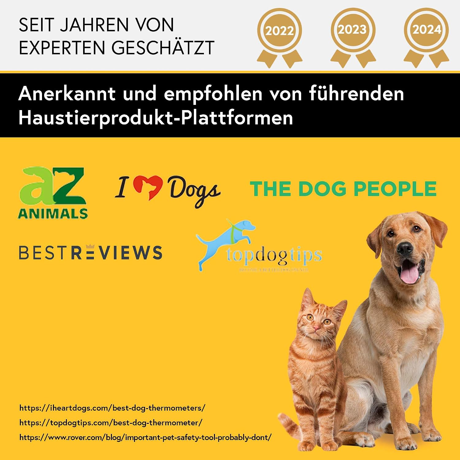 Detalle de iProven Fieberthermometer für Hund, Katze & Pferd – präzise Messung in 20 Sekunden