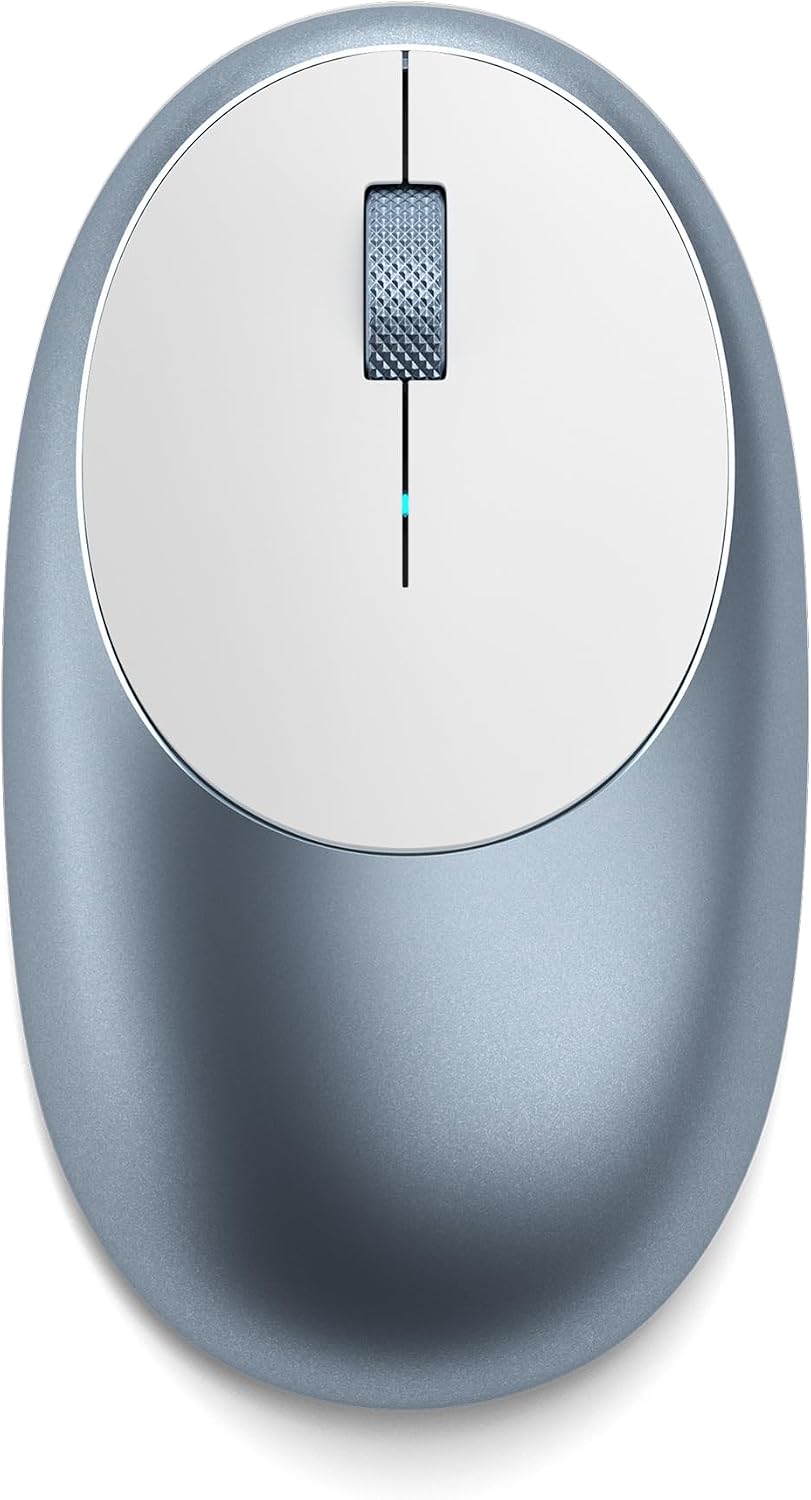 Detalle de SATECHI ST-ABTCMB M1 – niebieska mysz Bluetooth, USB-C, 1200 DPI