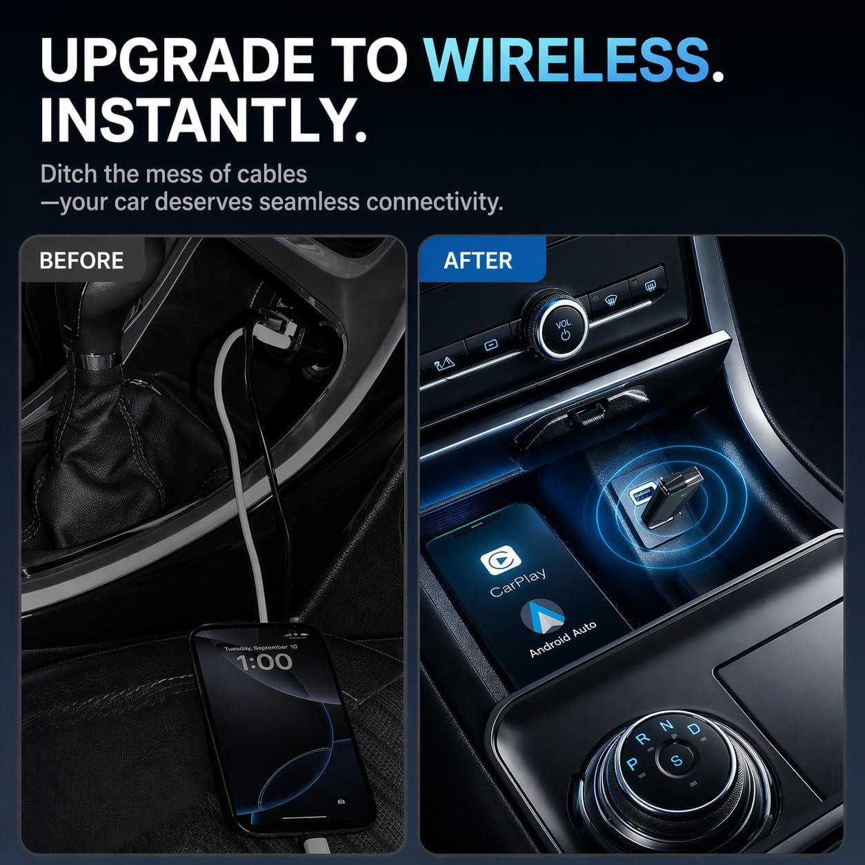 Thumbnail 1 de ZOUHOE CarPlay Wireless Adapter 1 Stück
