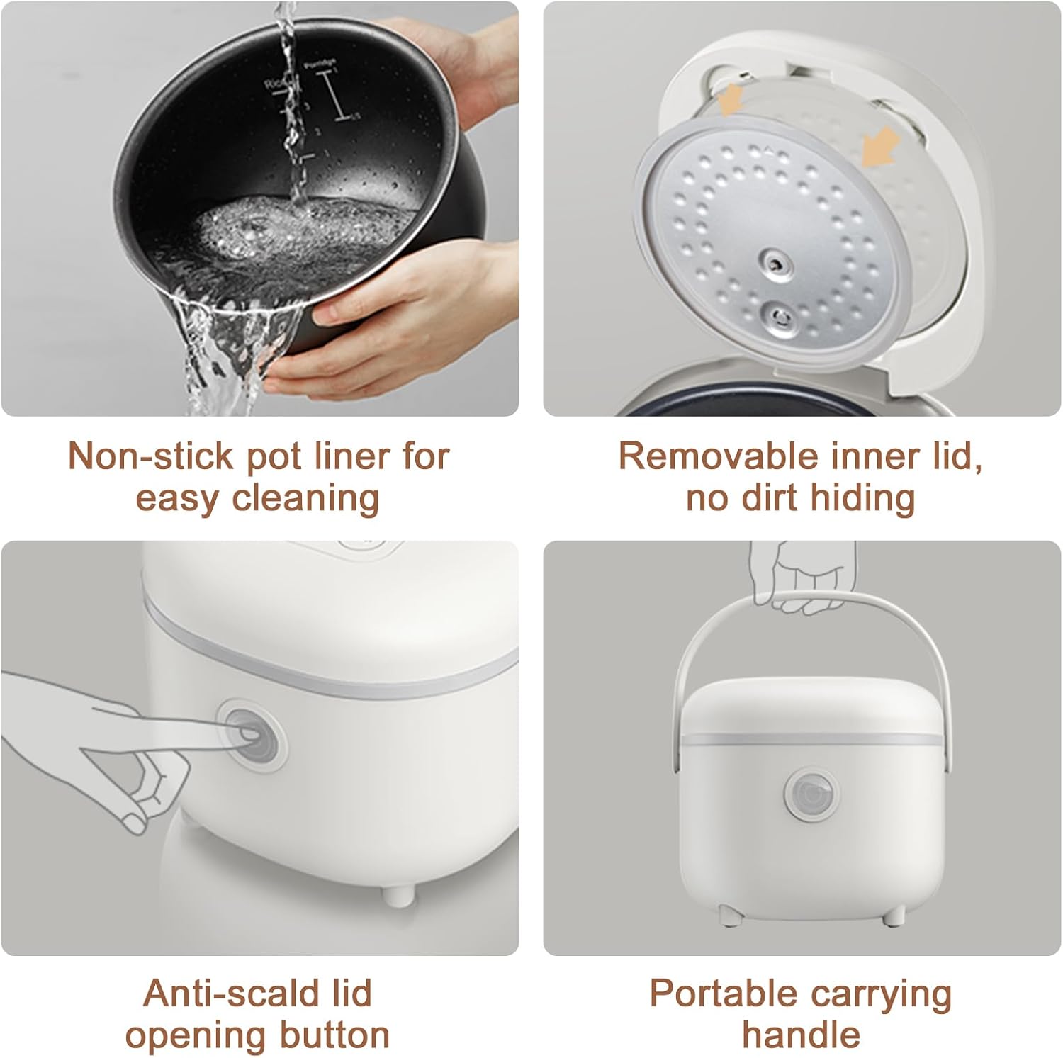 Thumbnail 5 de Bear 6 Multifunctional 4-Cup Rice Cooker