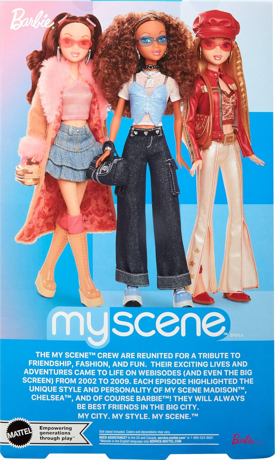 Thumbnail 5 de Barbie Signature My Scene Madison Puppe mit Schmetterlings-Top, Cargo-Jeans und Accessoires (HYC18)