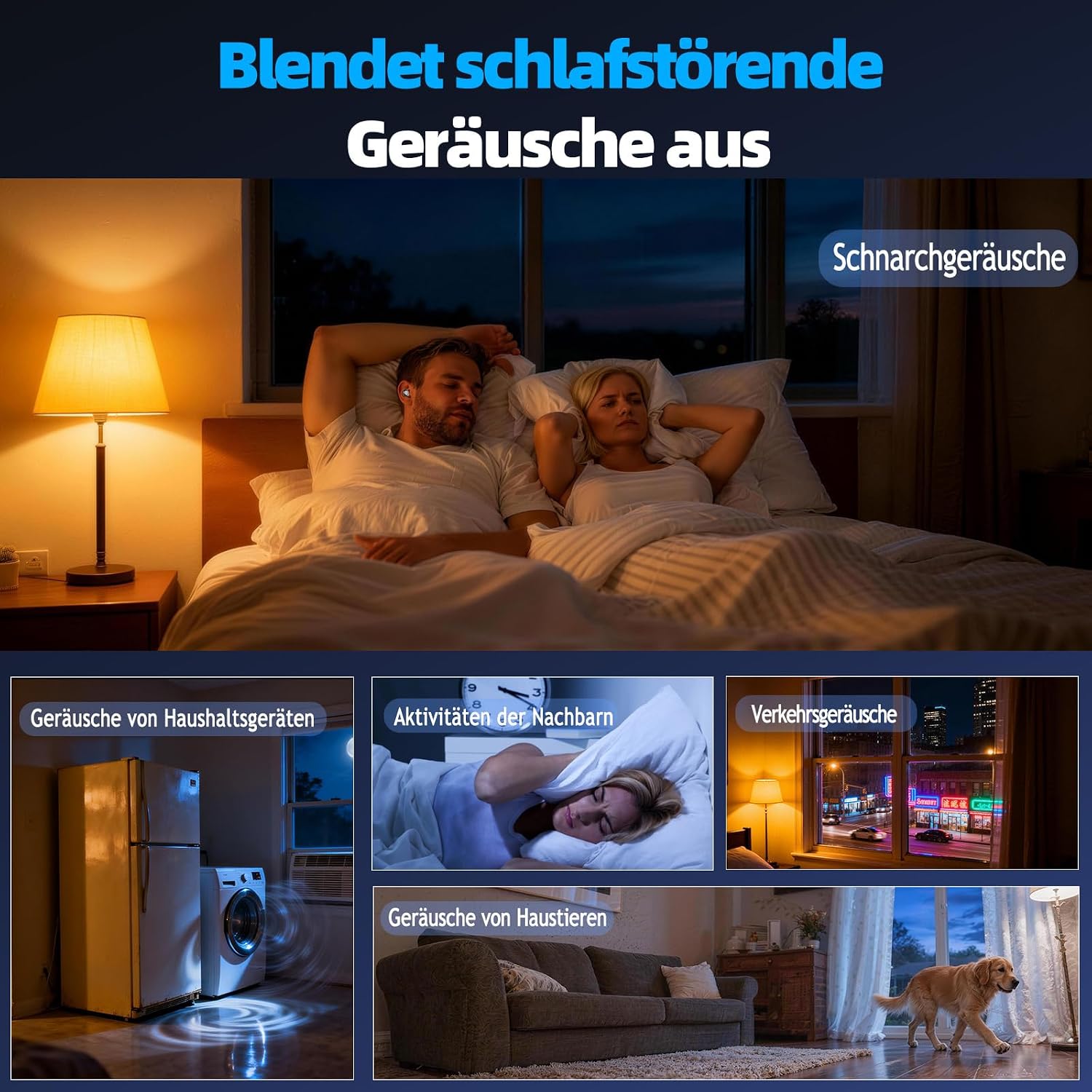 Detalle 2 de Bluetooth Schlafkopfhörer Mini – Schlafen mit Earbuds, 6 EQ/LED Anzeige, Bluetooth 5.4, 40 Std Wiedergabe