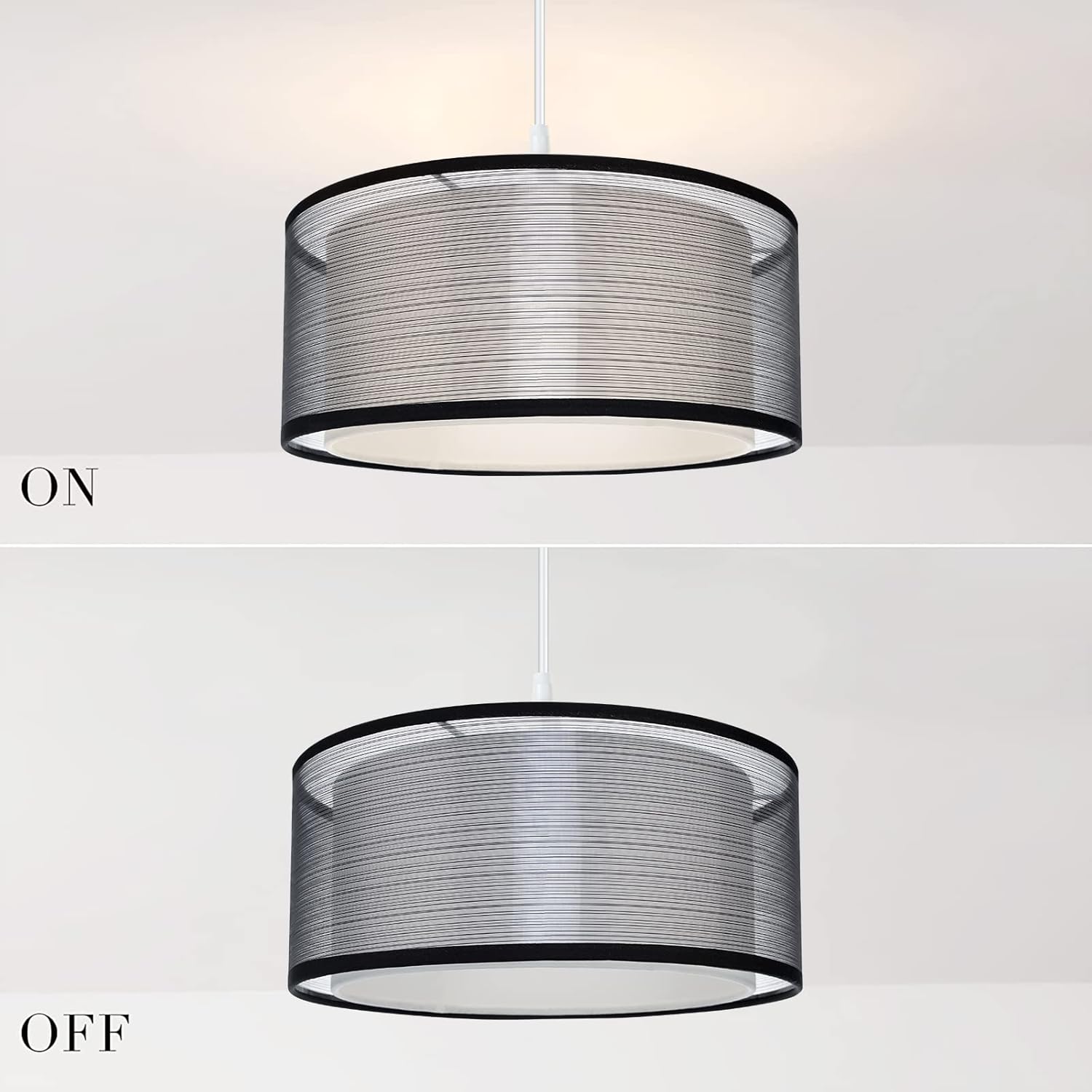 Detalle de Frideko ceiling lampshade 30cm black
