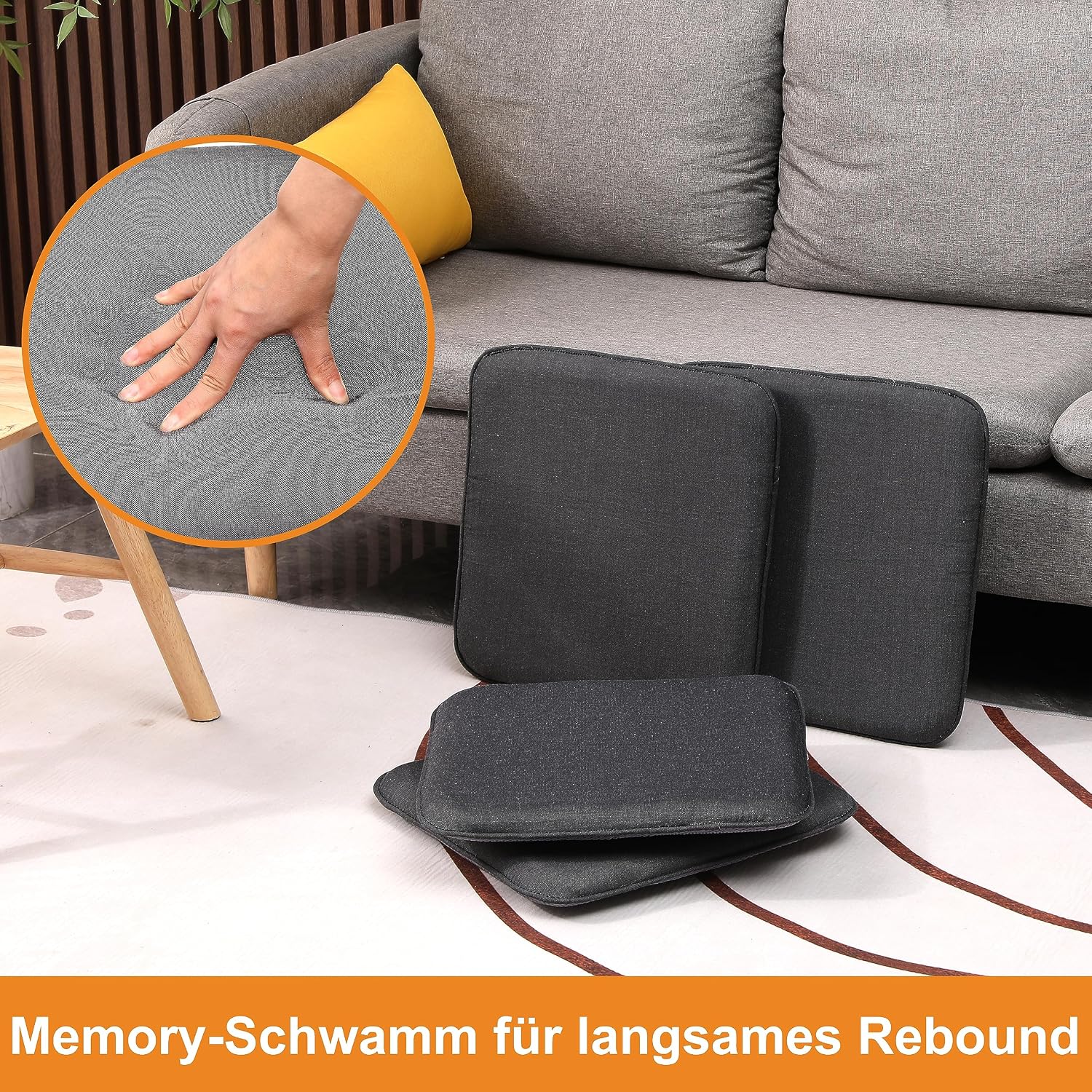Thumbnail 5 de RACE LEAF Memory Foam Sitzkissen 40,5×40,5 cm