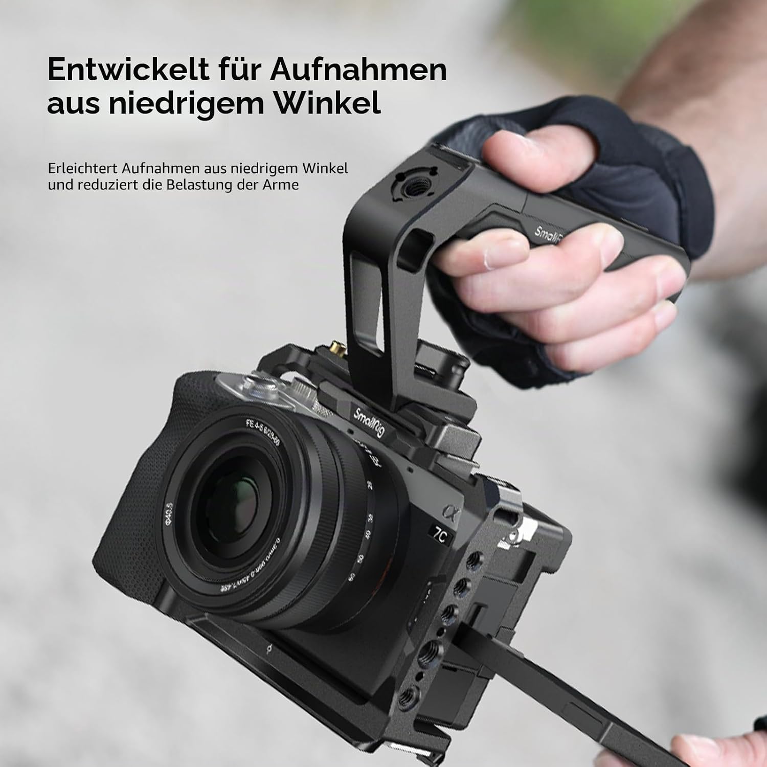 Detalle de SMALLRIG Leichte NATO-Klemme Obergriff 5977 – kompakter Handgriff mit NATO-Schiene und Kalt-Schuh-Bestimmungen