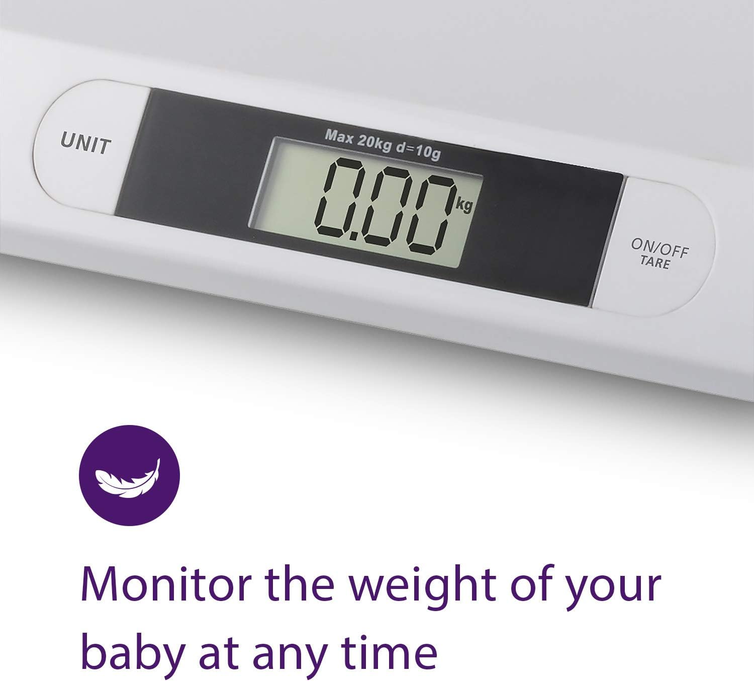 Thumbnail 2 de Topcom WG-2490 Babywaage bis 20 kg (auch für Kleintiere geeignet), digital, weiß