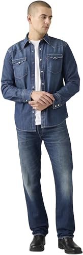 Detalle de Levi's 501 Original Fit Vaqueros para Hombre – On The Borderline, 31W/30L