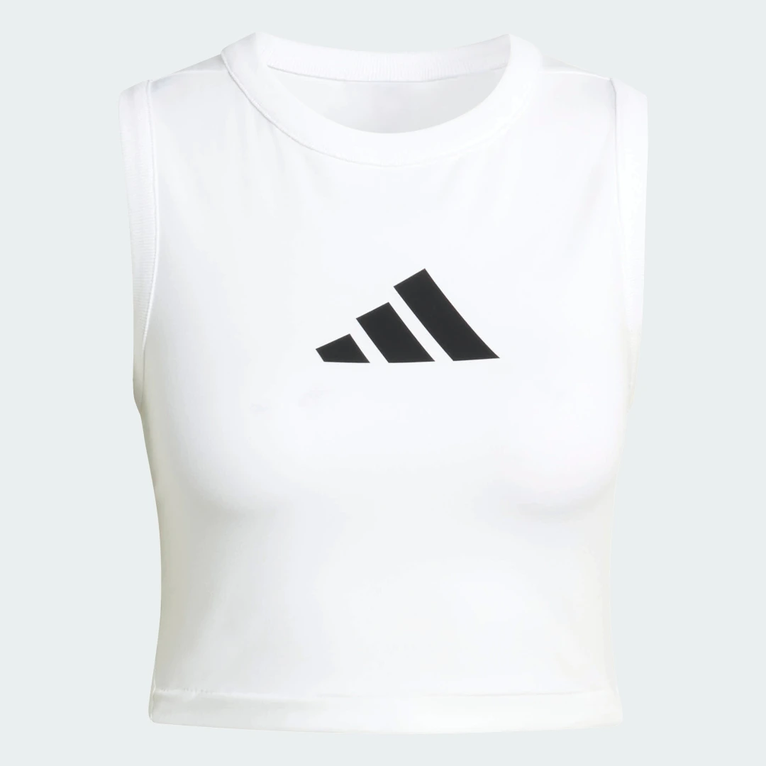Detalle 2 de Camiseta de tirantes Adidas Z.N.E. en blanco: simplicidad para entrenar