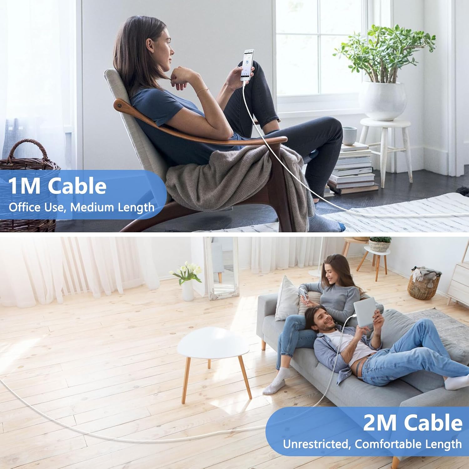 Thumbnail 6 de iPhone Charger 20W PD 3‑pack with MFi cables