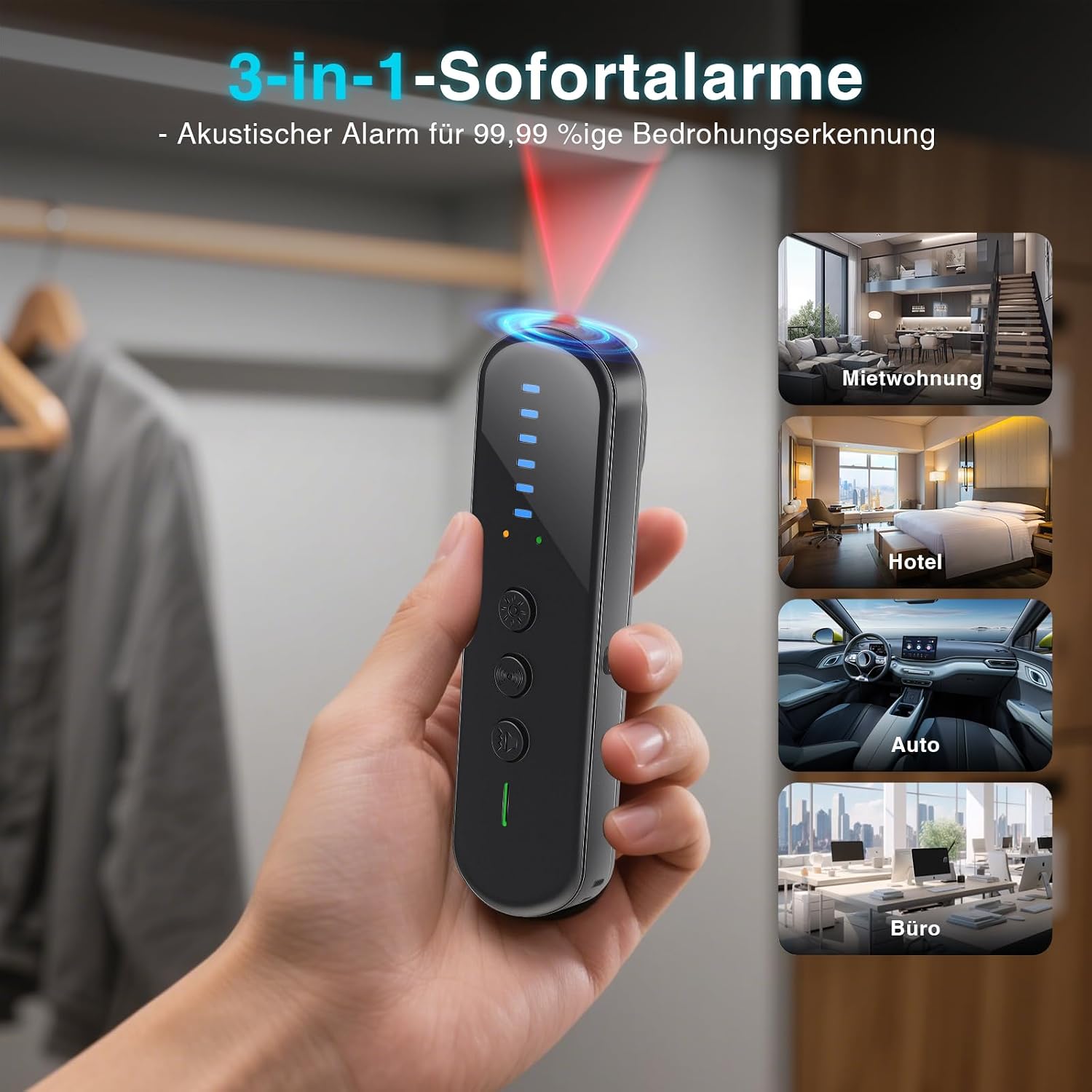 Detalle de AOBOCAM S501 Wanzen Detektor 120g