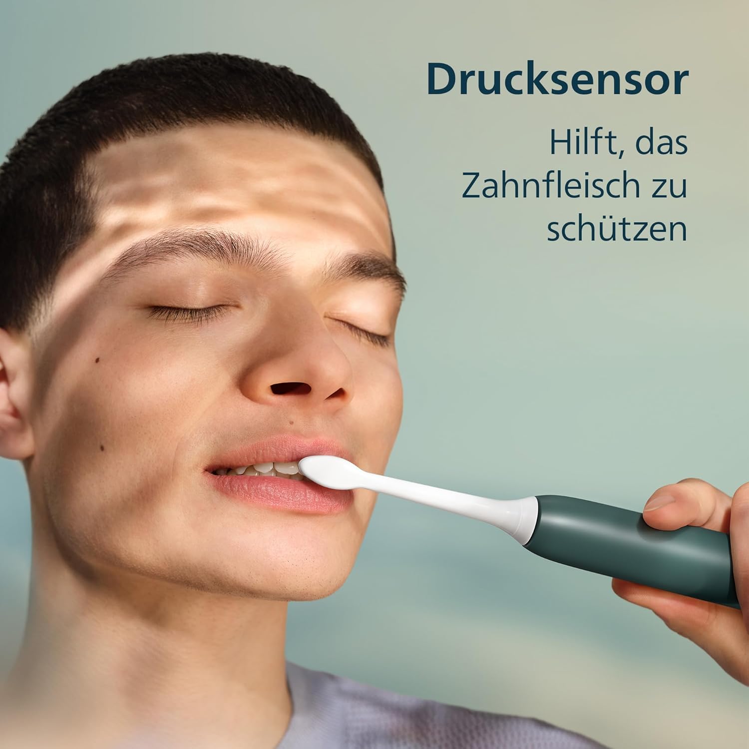 Detalle 2 de Philips Sonicare Series 3100 Schallzahnbürste HX4033/26 (Drucksensor, 3 Intensitätsstufen) inkl. Reiseetui