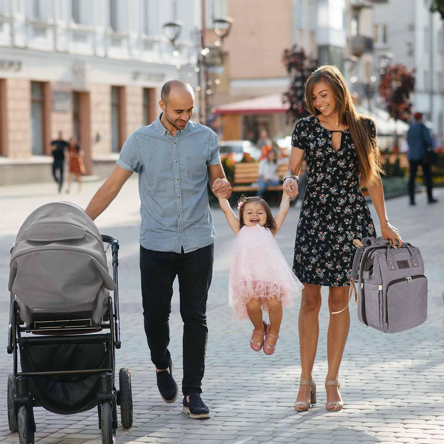 Thumbnail 6 de all Kids United® Baby Wickelrucksack Deluxe mit integriertem Babybett – kompakt, flexibel und zuverlässig