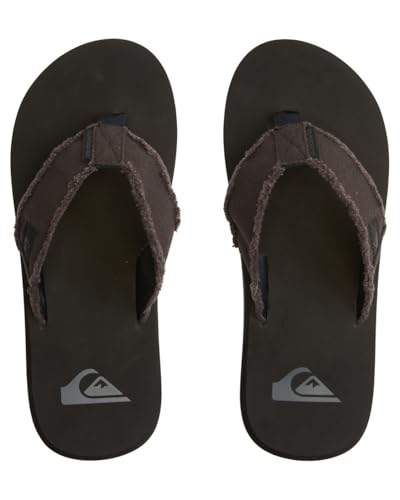 Detalle de Quiksilver Monkey Abyss: Sandalia para Hombre en Negro, 44 EU