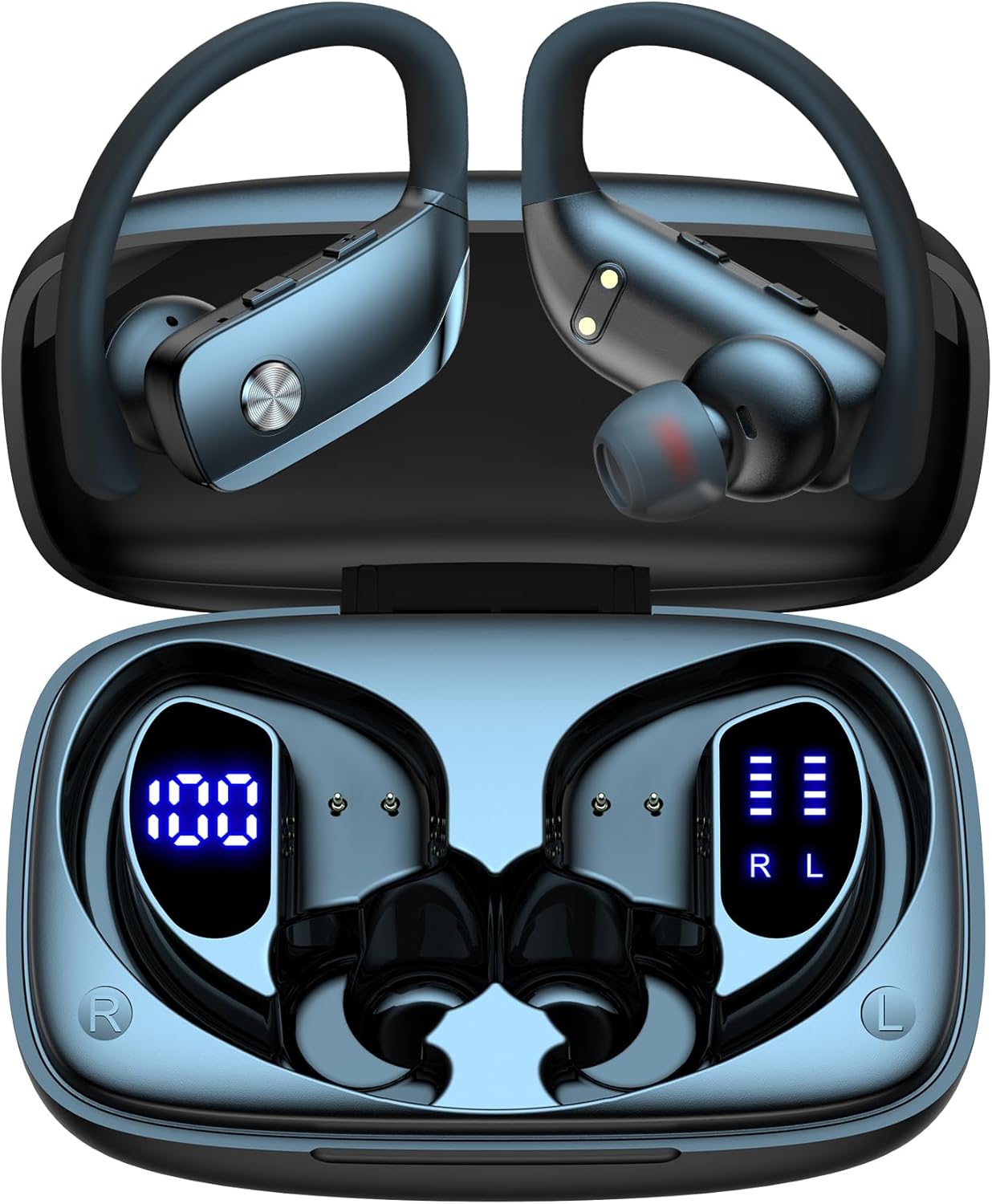 Detalle de bmani Ear Buds Bluetooth Earbuds with 80H playtime ⚡