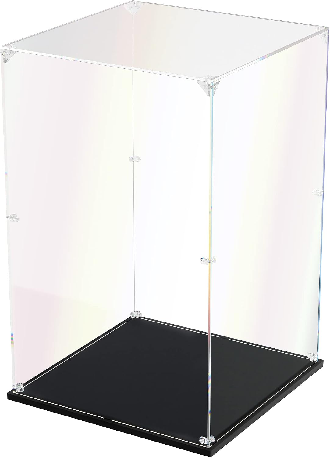 Detalle de dofopo DOFOPO Acryl Vitrine Schaukasten für Actionfiguren – staubdichtes transparentes Display, 25 x 25 x 40 cm
