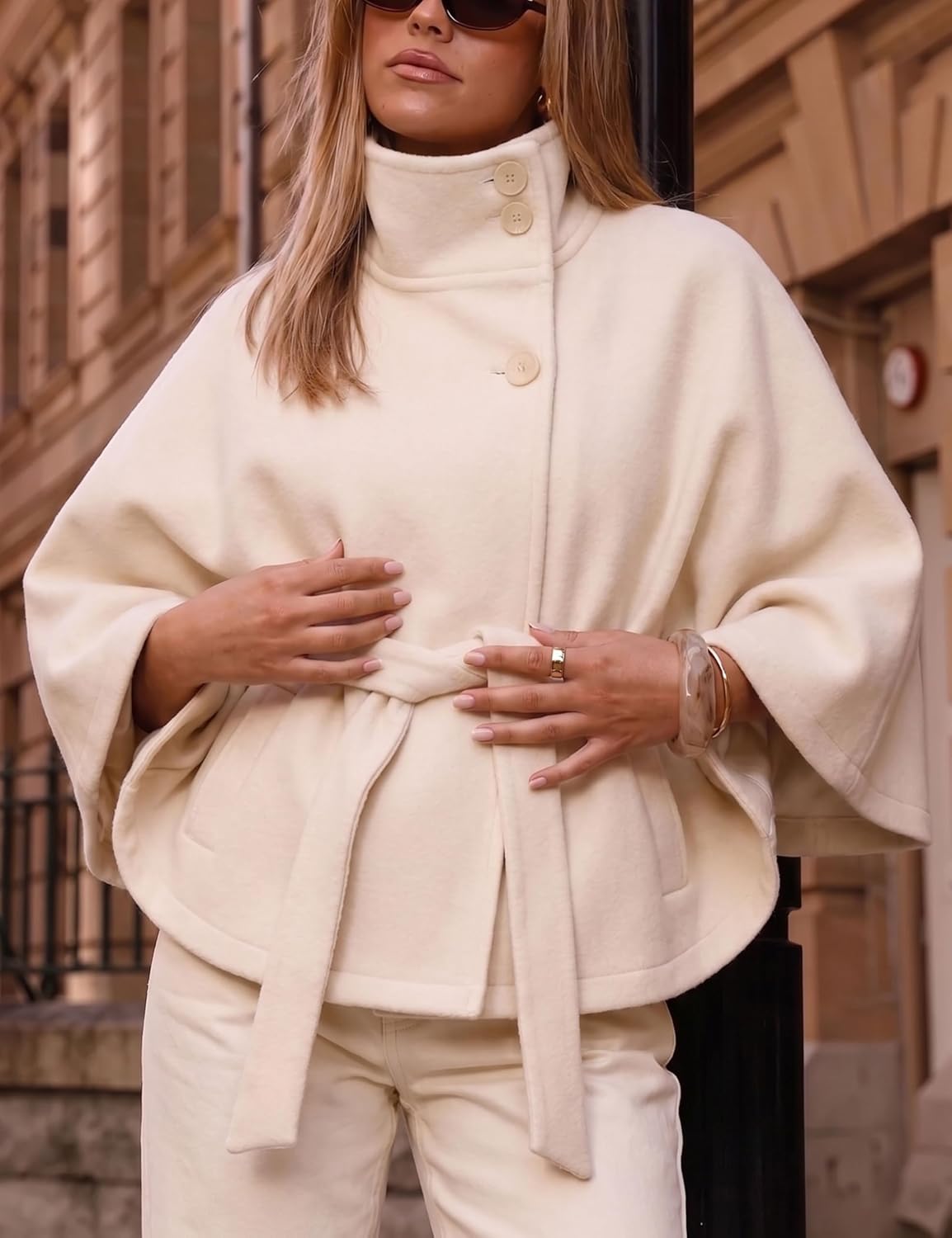 Thumbnail 6 de Hooever Women's Wool-Blend Cape Coat