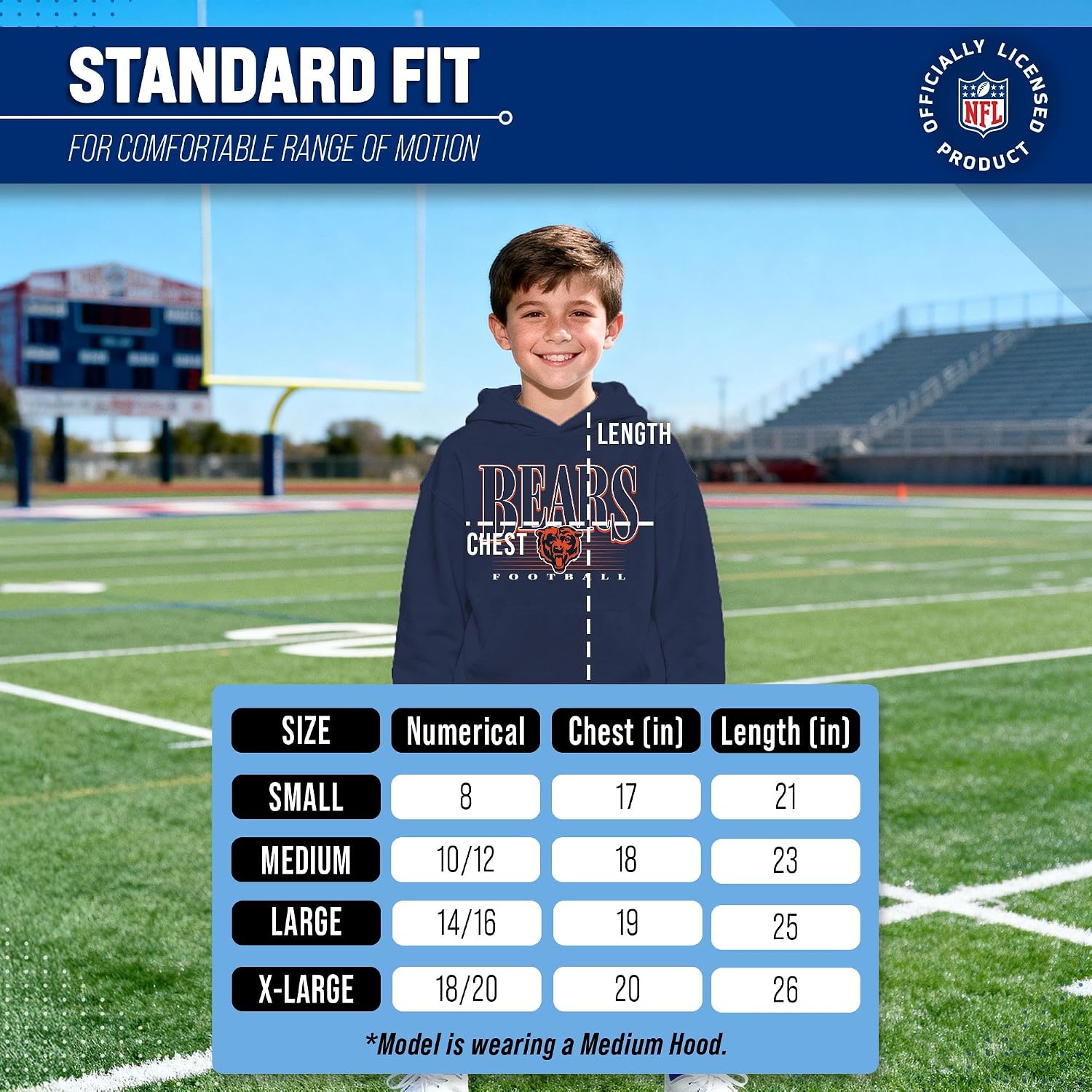 Detalle de NFL Youth Fleece Hoodie