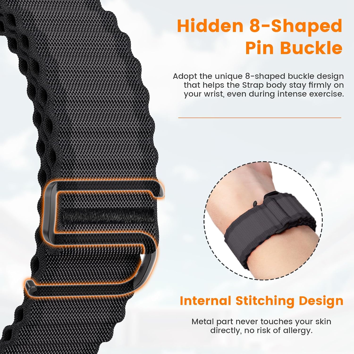 Detalle de Garmin Fenix 7 22mm QuickFit replacement strap