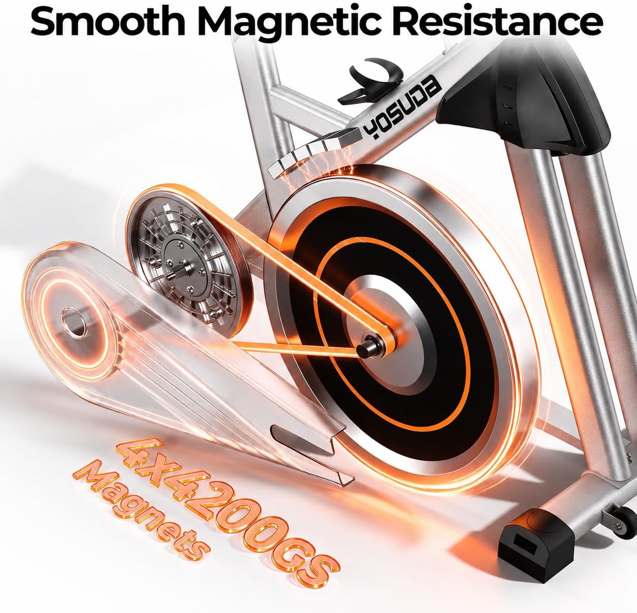 Detalle de YOSUDA Exercise Bike 300 lb Capacity