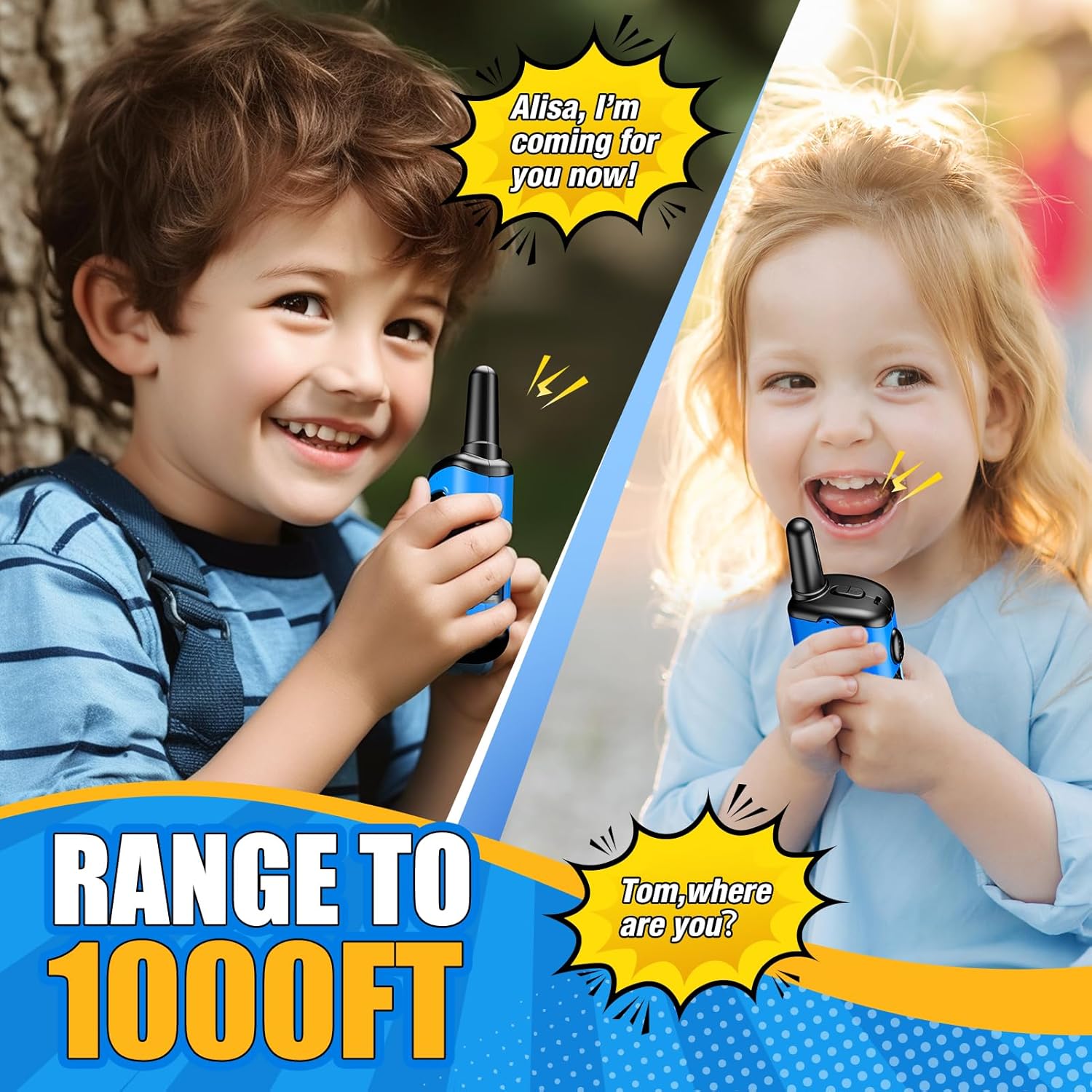 Detalle 2 de EUTOYZ Walkie Talkie for Kids 1km range 📟