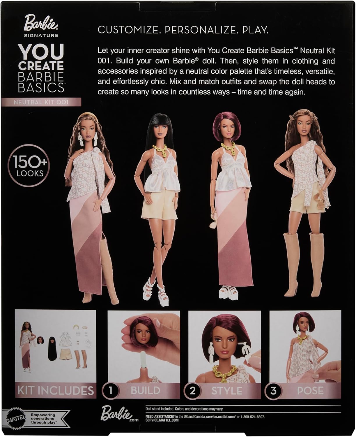 Thumbnail 5 de Barbie Basics You Create Neutral Kit 001 with Customisable Fashion Doll (JJX35)